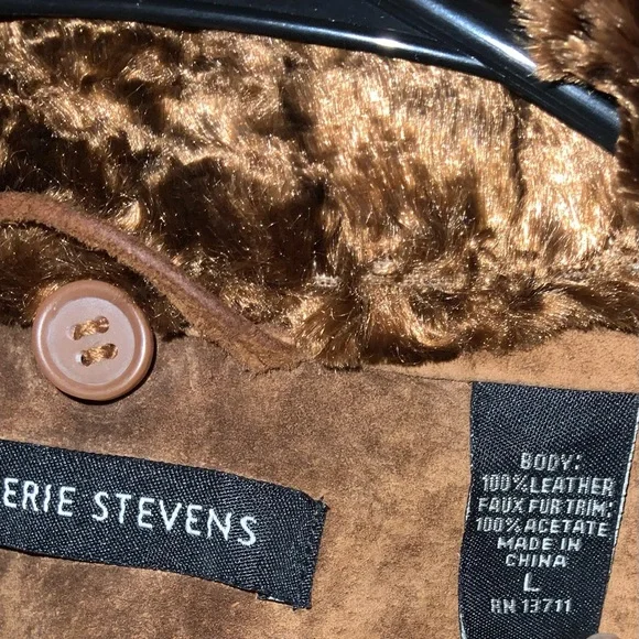 Valerie Stevens Genuine Suede Leather Jacket Size Large - Picture 2 of 4